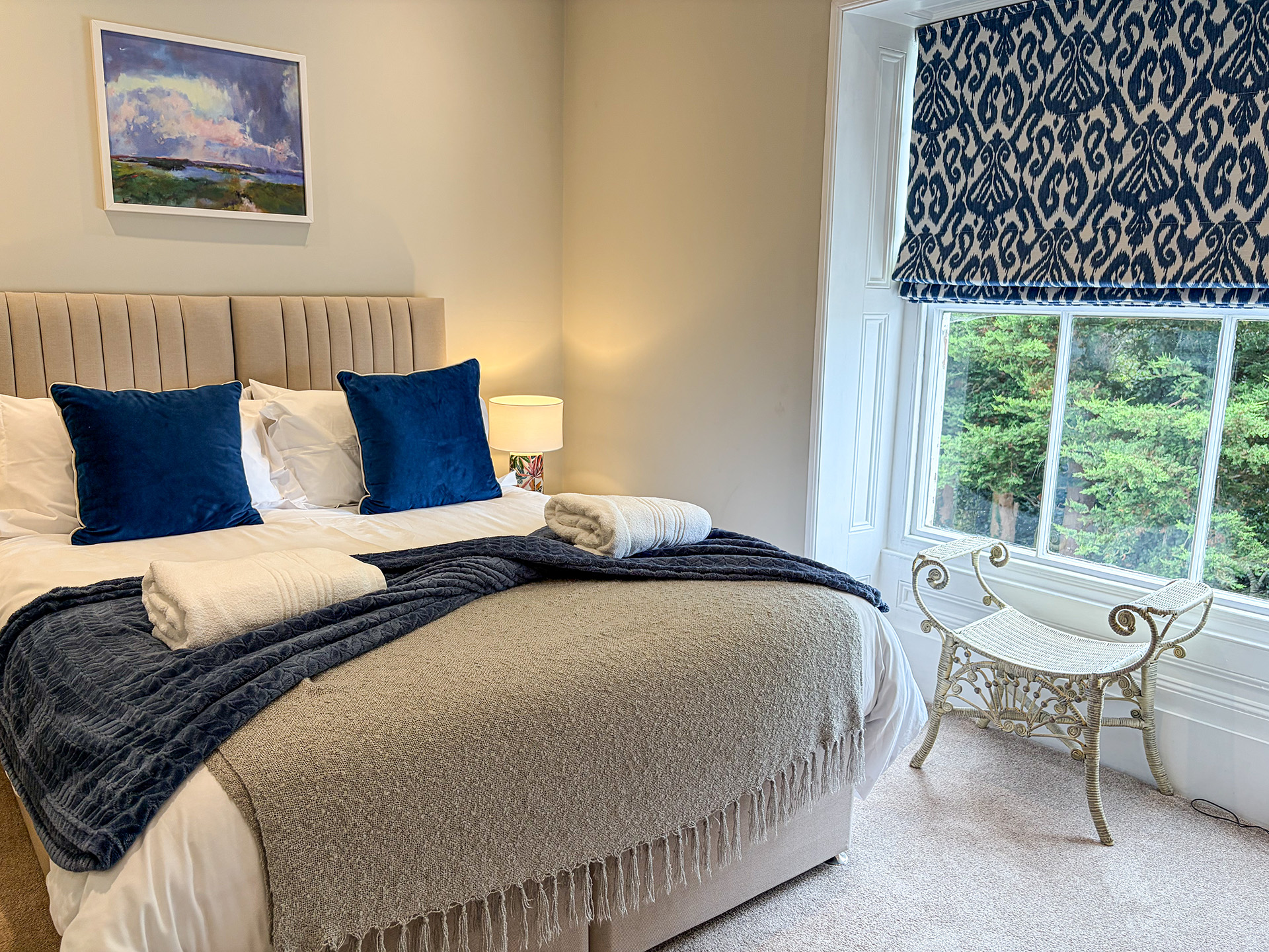 Double / twin bedroom — shared luxury manor house