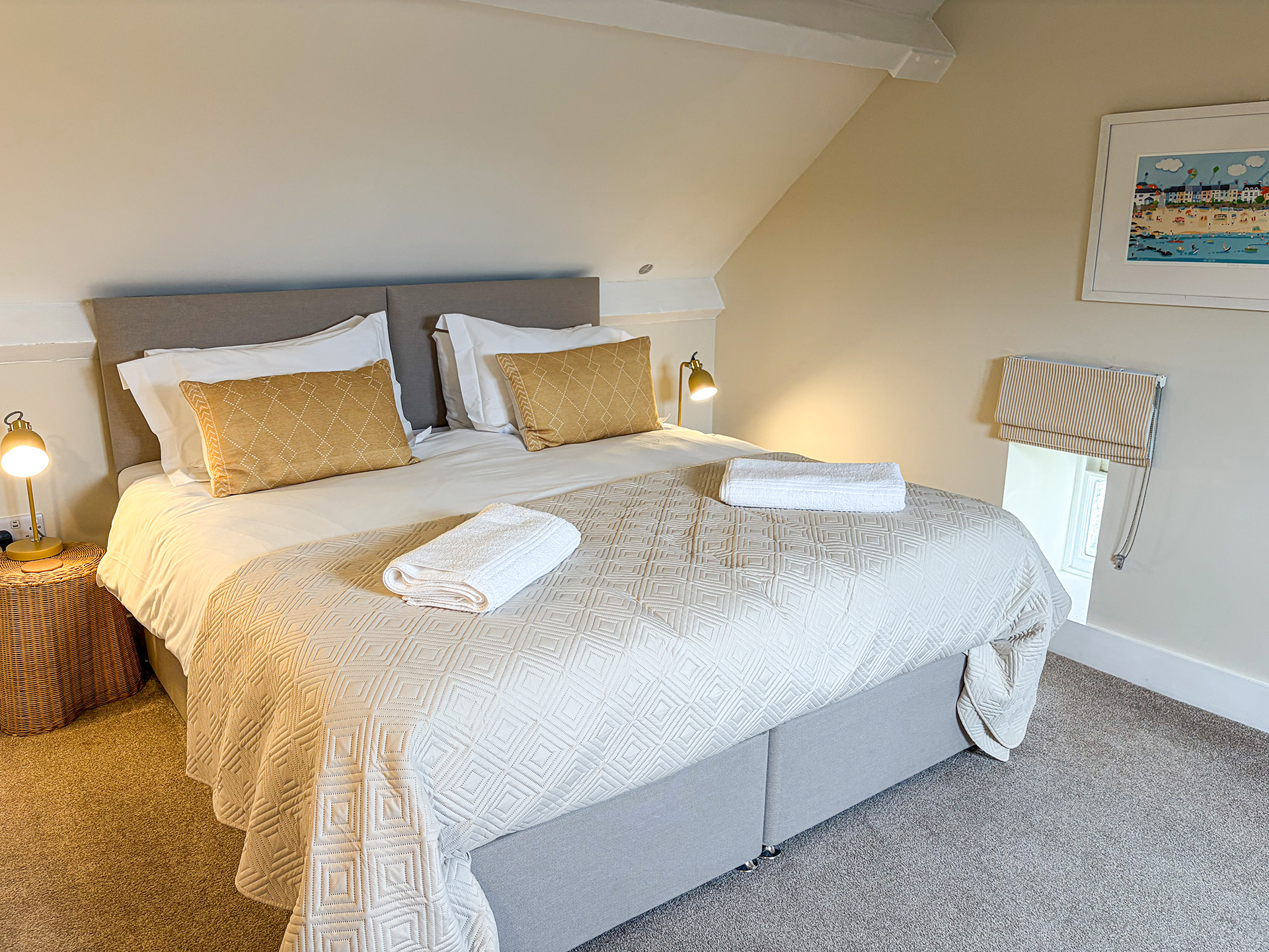 Off-suite double / twin bedroom — shared luxury manor house